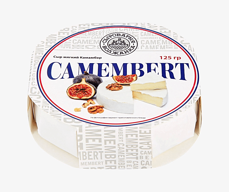 Сыр мягкий из коровьего молока Камамбер, 125 гр