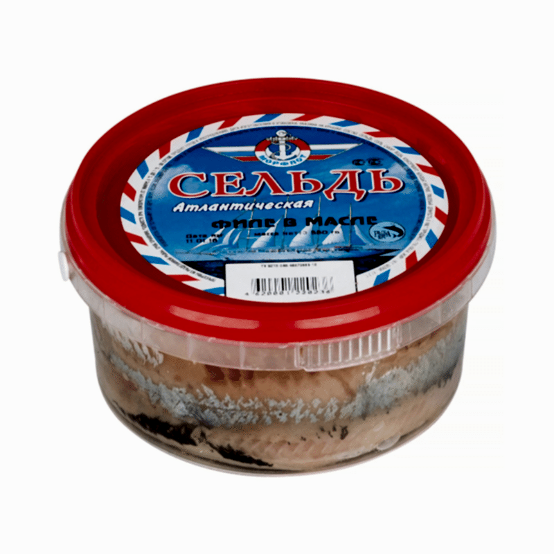 Сельдь филе в масле, 500 гр