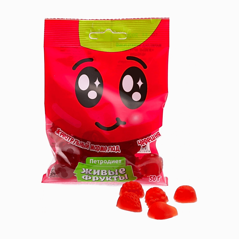 Мармелад жевательный Живые фрукты черешня, 50 г