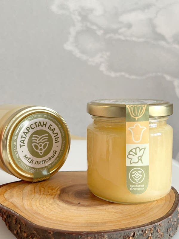 Мед липовый (КФХ Зарипов), 250 г