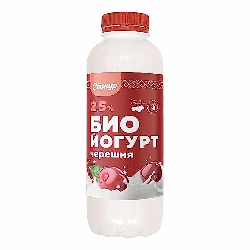 Биойогурт Черешня (Сернур) 2,5%, 450 г