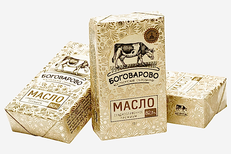 Масло сливочное Боговарово премиум 82,5%, 170 г