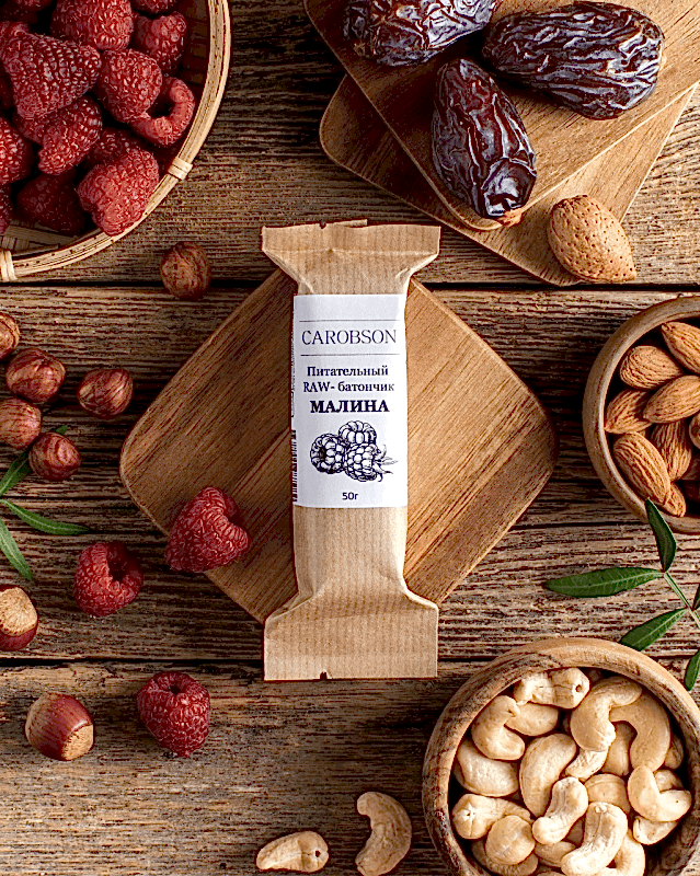 Батончик Малина Carobson, 50 г