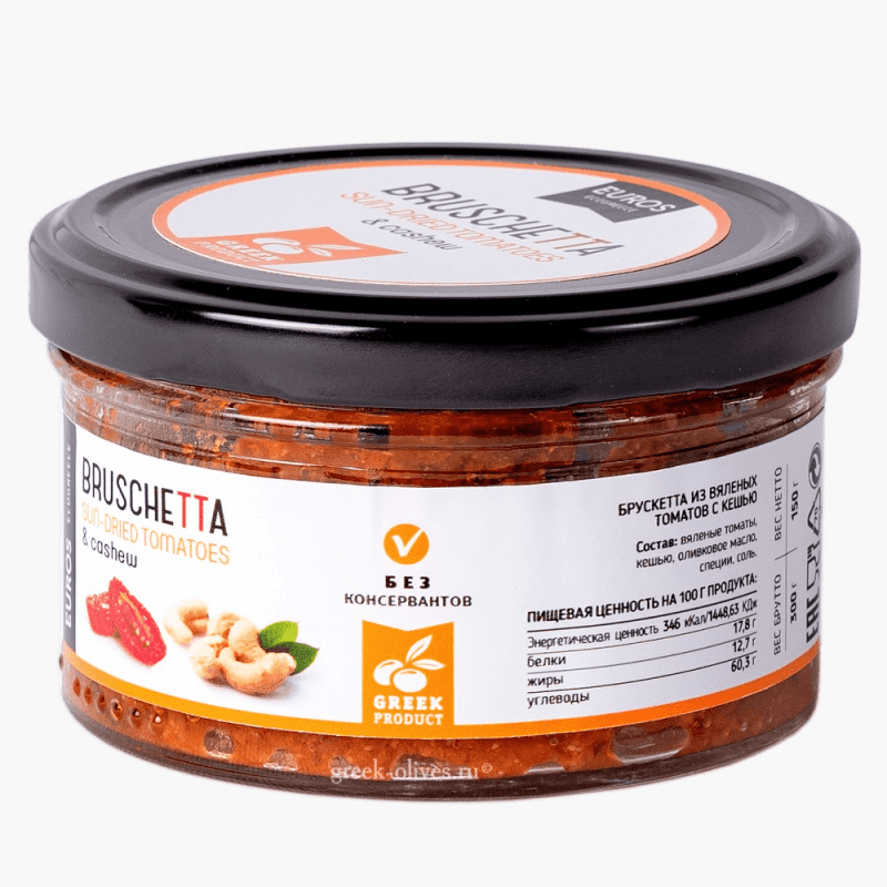 Брускетта из вяленых томатов с кешью, 150 г