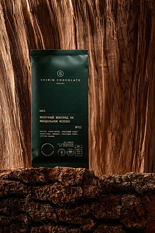 Шоколад молочный на основе миндаля SHIRIN, 60 г