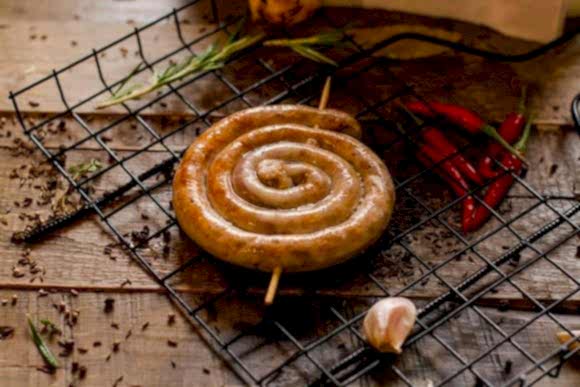 Улитка из индейки готовая