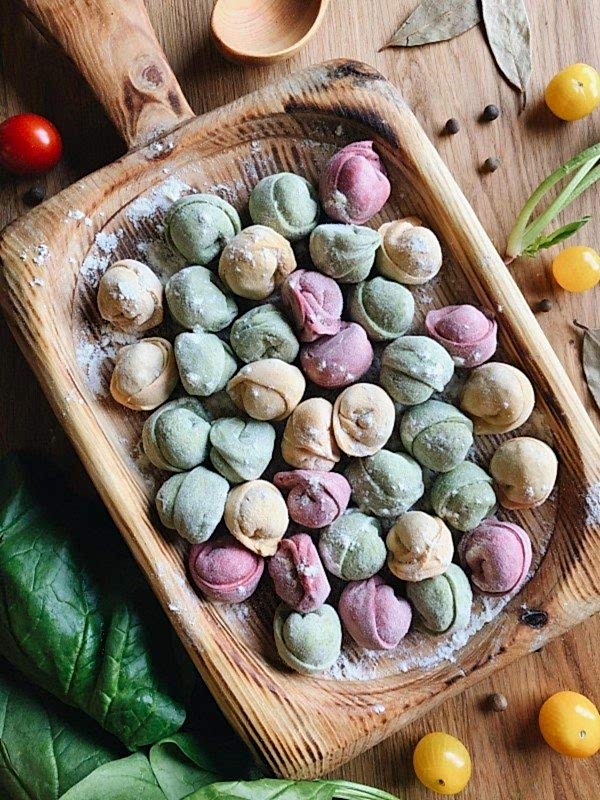 Пельмени из говядины (шпинат, свекла, морковь) п/ф, 600±15 гр