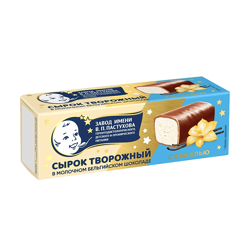 Сырок творожный глаз.молочн.шоколадом с ванилью Пастухов, 40 гр