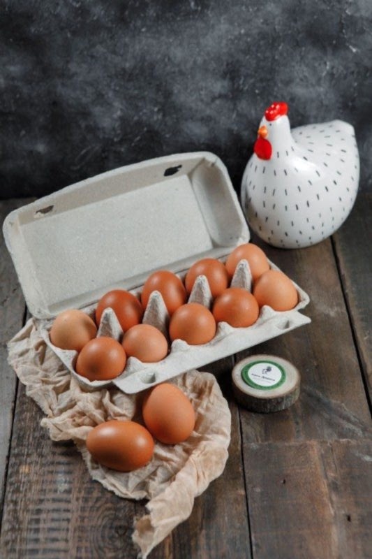 Яйца Деревенские 10 шт, 1 уп.