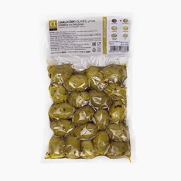 Оливки Халкидики в/у, 250 г
