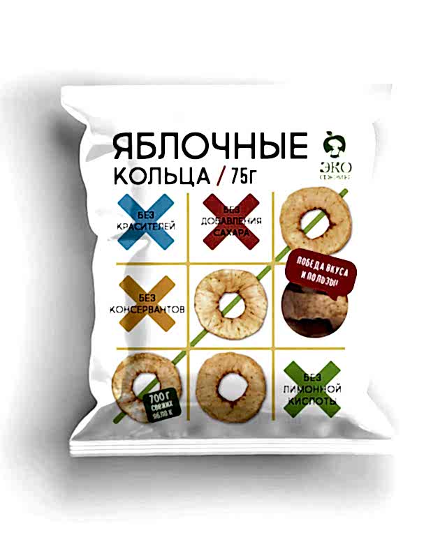 Яблоко сушеное, 75 гр