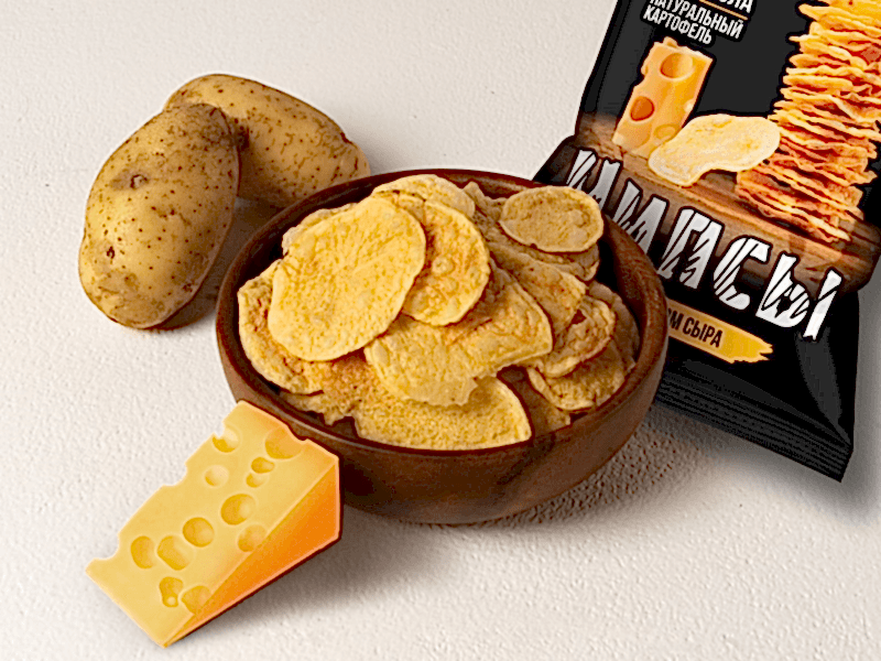 Чипсы картофельные сыр, 35 гр