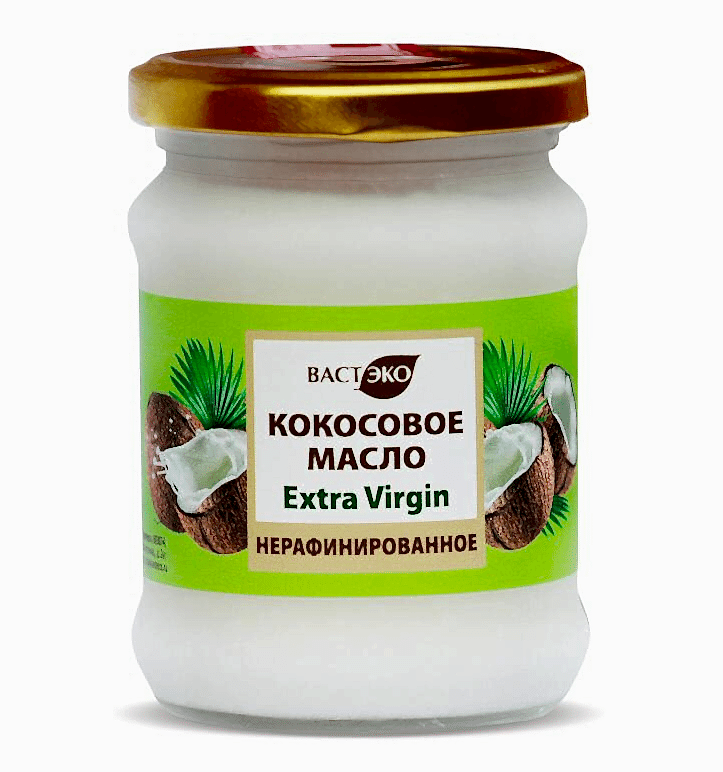 Масло кокосовое нерафинированное, 230 мл