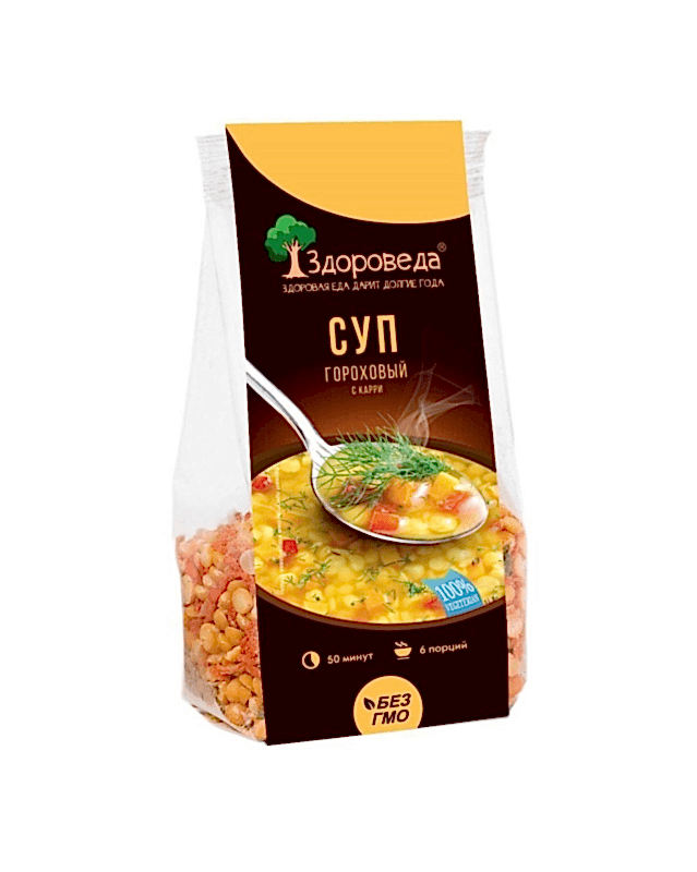 Суп гороховый с карри Здороведа, 250 г