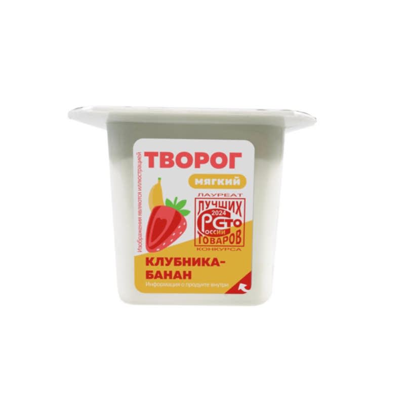 Творог клубника - банан 3% (Сернур)