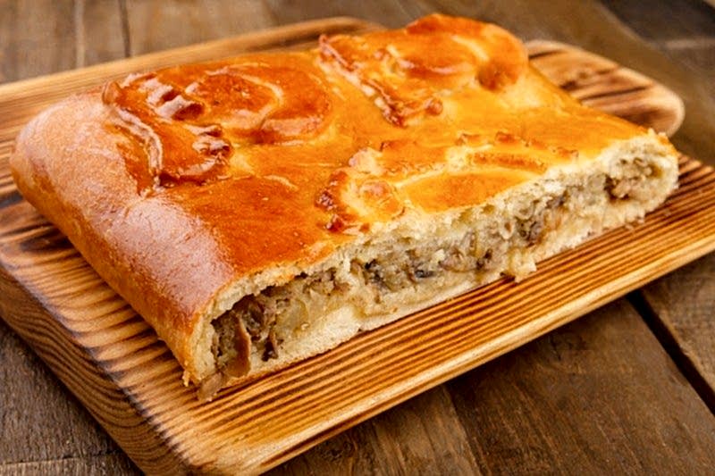 Пирог Постный с Картофелем и грибами