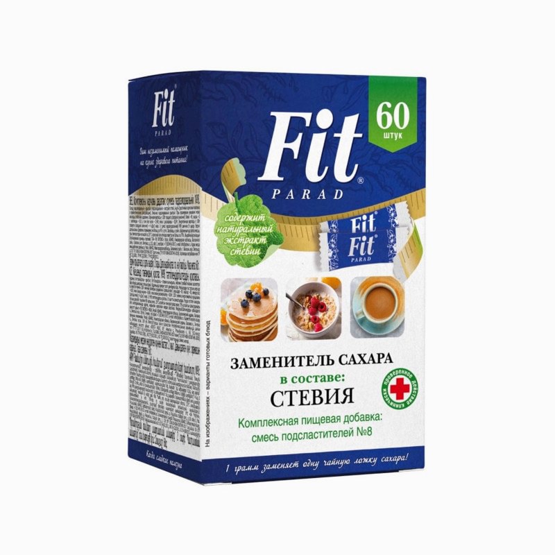 Смесь подсластителей на основе эритритола, саше 60 шт