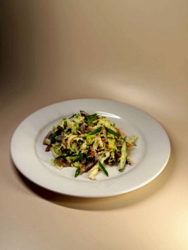 Салат с телячьим языком