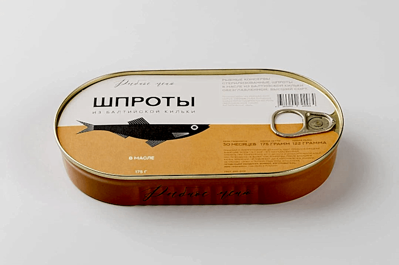 Шпроты из балтийской кильки в масле, 175 г