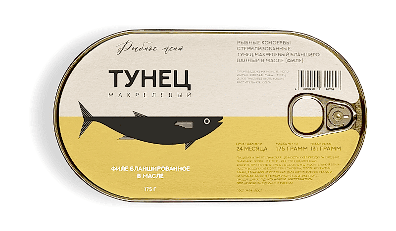 Тунец филе бланш в масле ж/б, 175 г