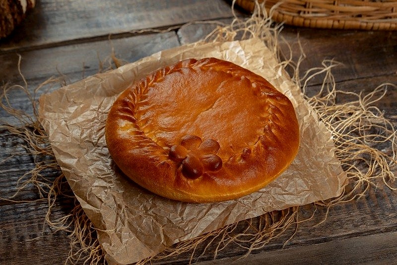 Пирог постный с капустой