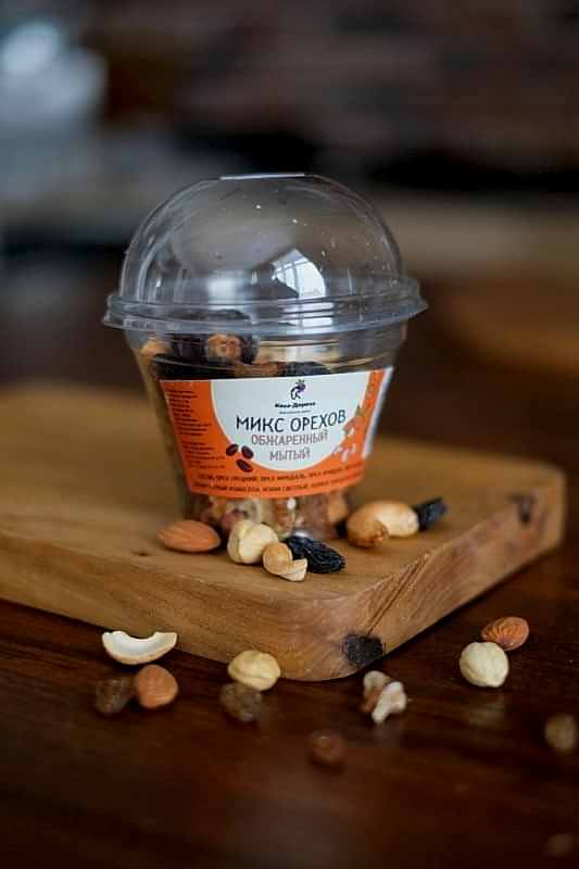 МИКС ореховый мытый и обжаренный, 120 гр