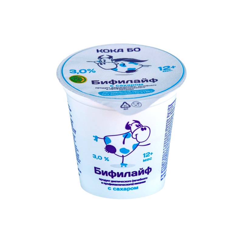 Биопродукт к/м Бифилайф с сахаром 3%, 125 г