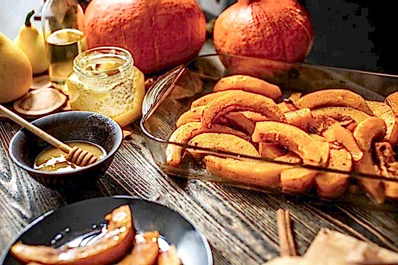 Тыква запеченная с медом