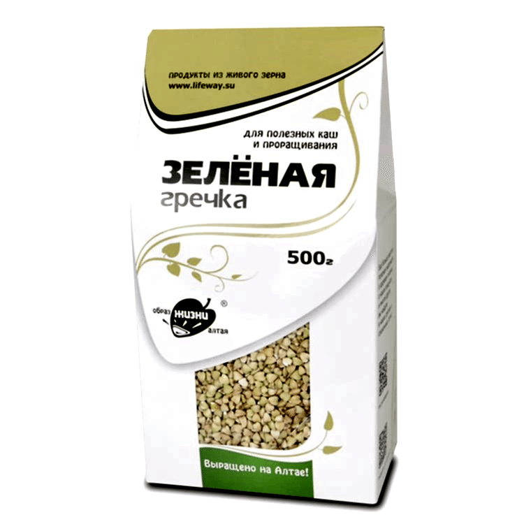 Гречка зеленая, 500 гр